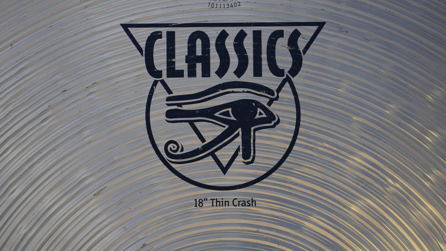 Meinl Classics 18" Thin Crash Cymbal