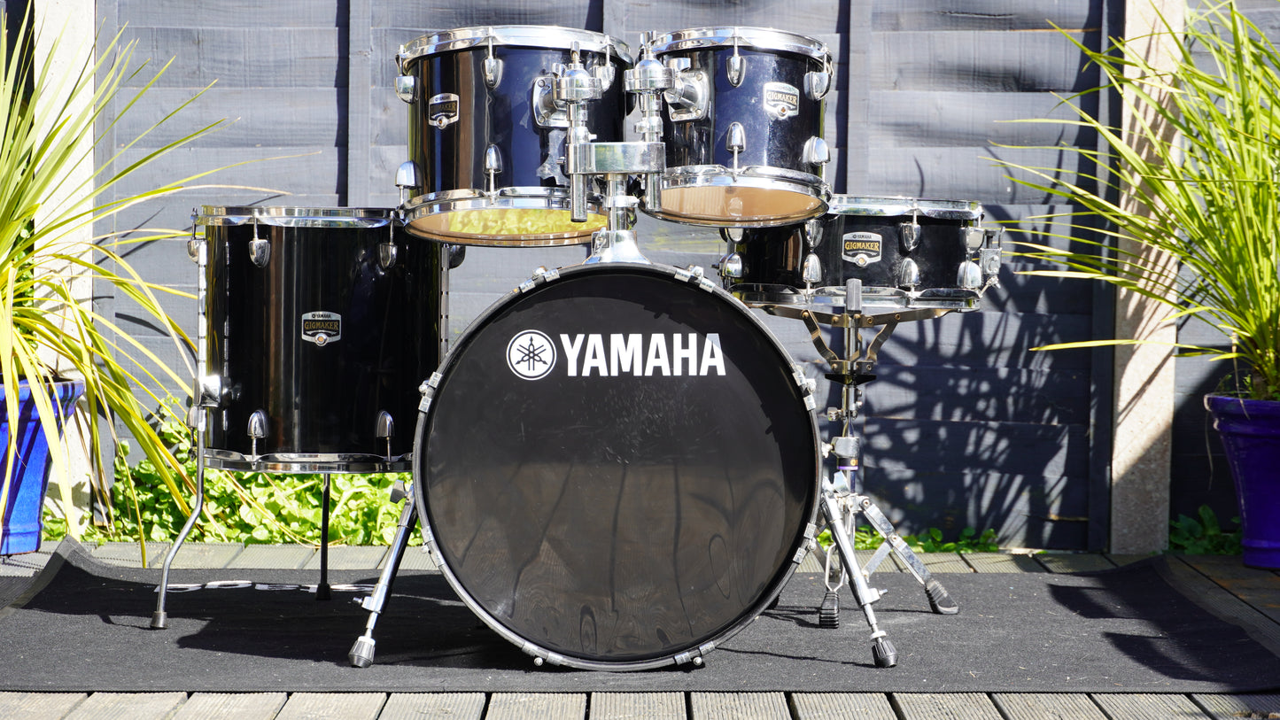 Yamaha Gigmaker 5-Piece Shell Pack Drum Kit in Black