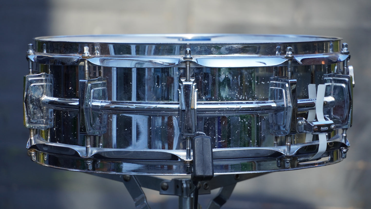 Ludwig LM400 Supraphonic 14"x5" Blue/Olive Badge Aluminium Snare Drum
