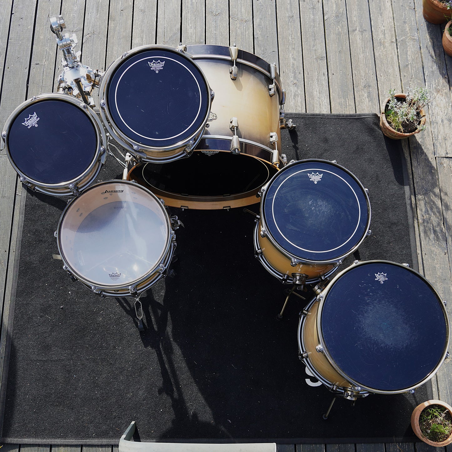 Ludwig Epic ProBeat Shell Pack in Natural/Blackburst