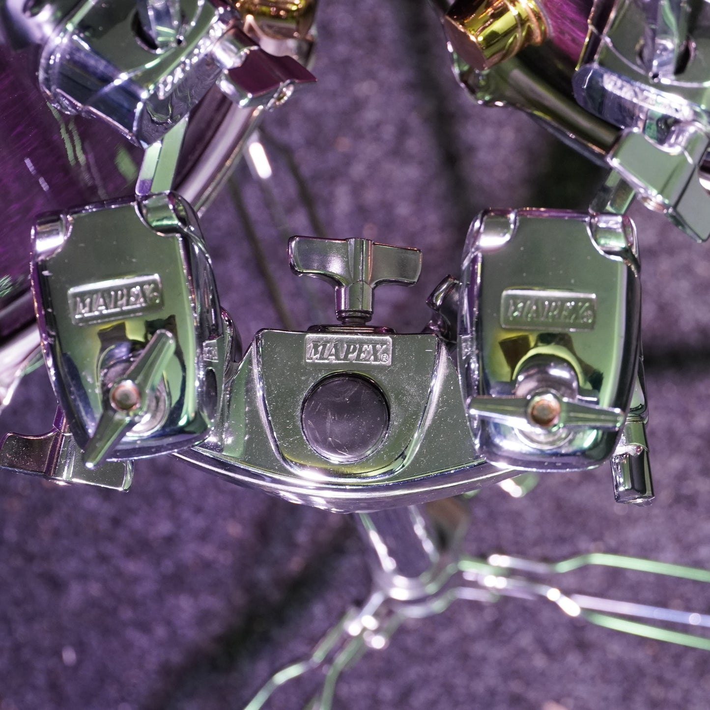 Mapex Orion Classic Series Drum Kit in Transparent Violet Birds Eye (Shell Pack)