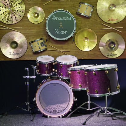 Mapex Orion Classic Series Drum Kit in Transparent Violet Birds Eye (Shell Pack)
