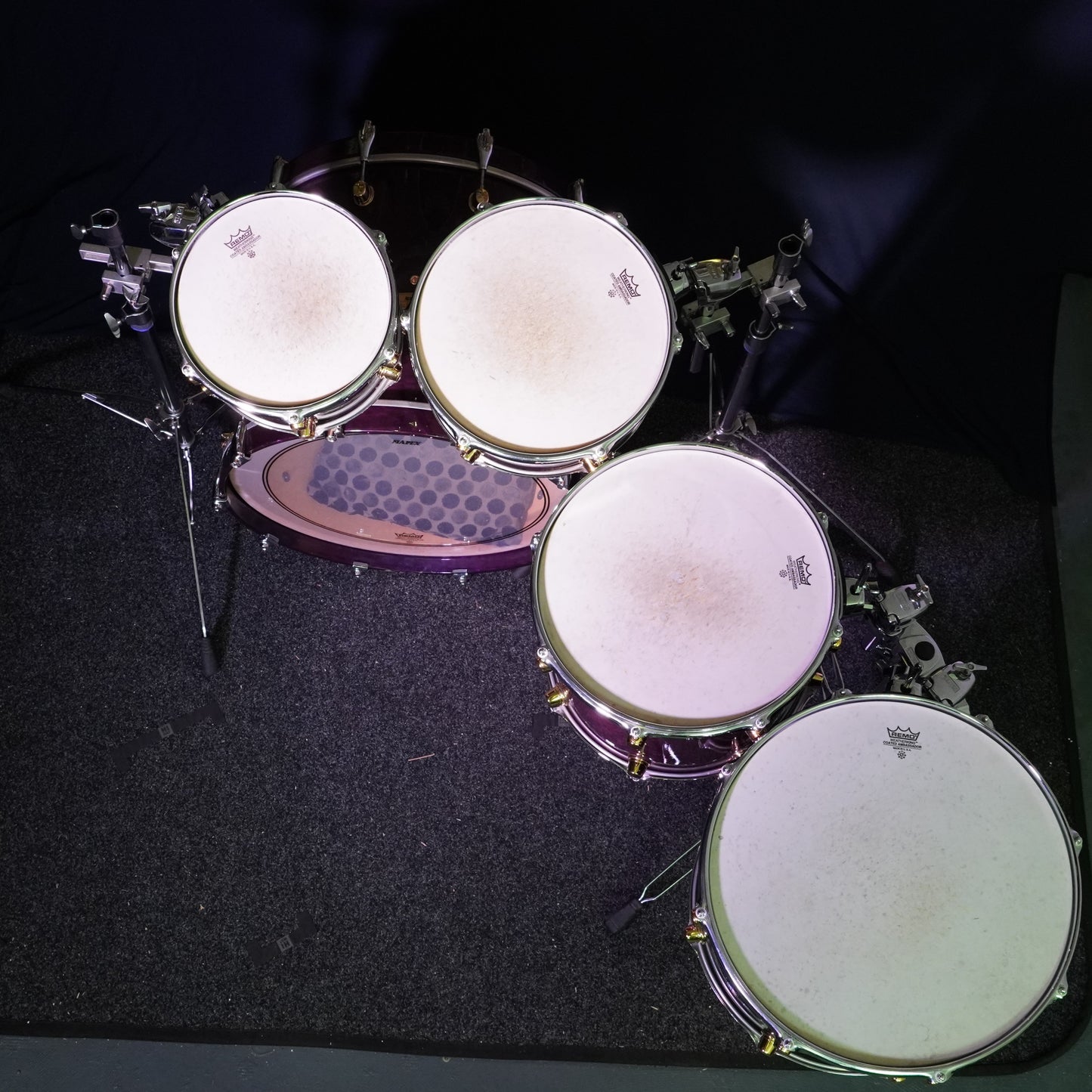 Mapex Orion Classic Series Drum Kit in Transparent Violet Birds Eye (Shell Pack)