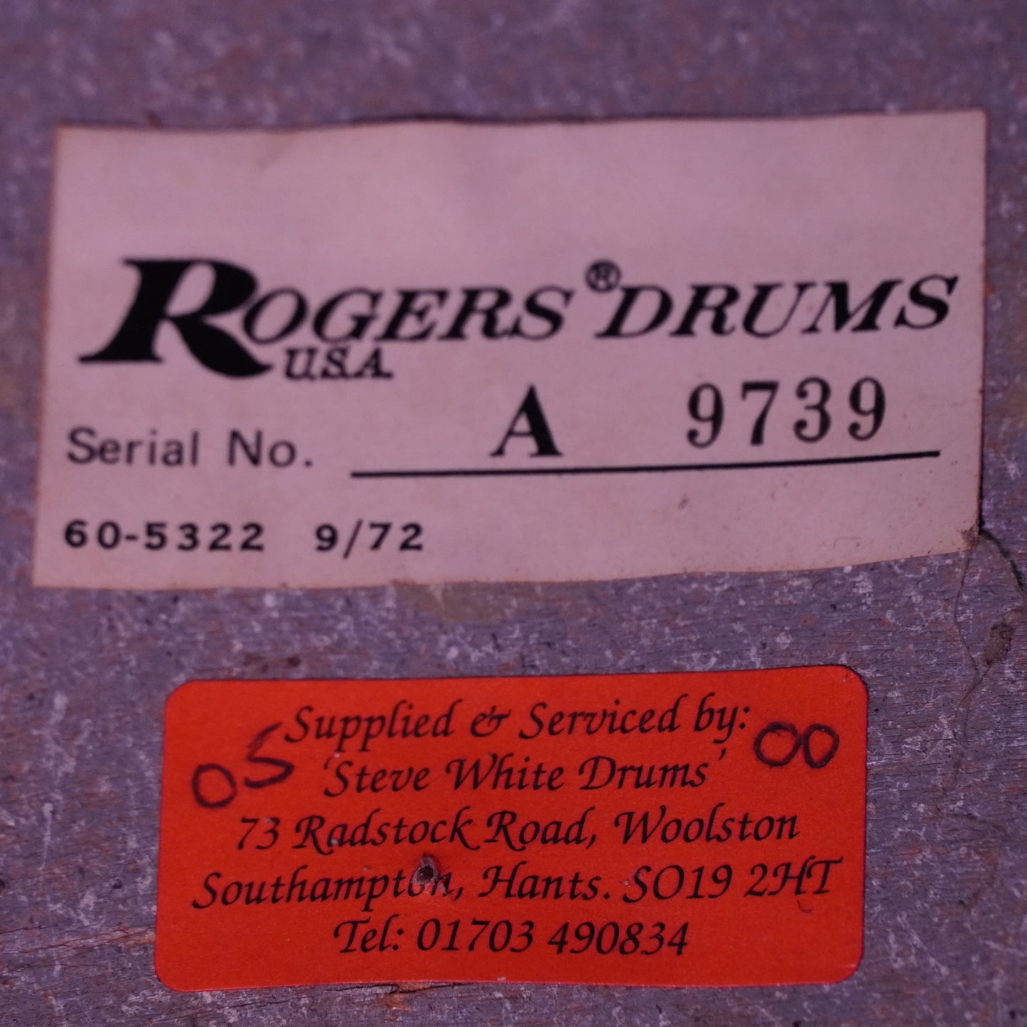 Rogers USA Londoner 1972 Drum Kit in Black (Shell Pack)