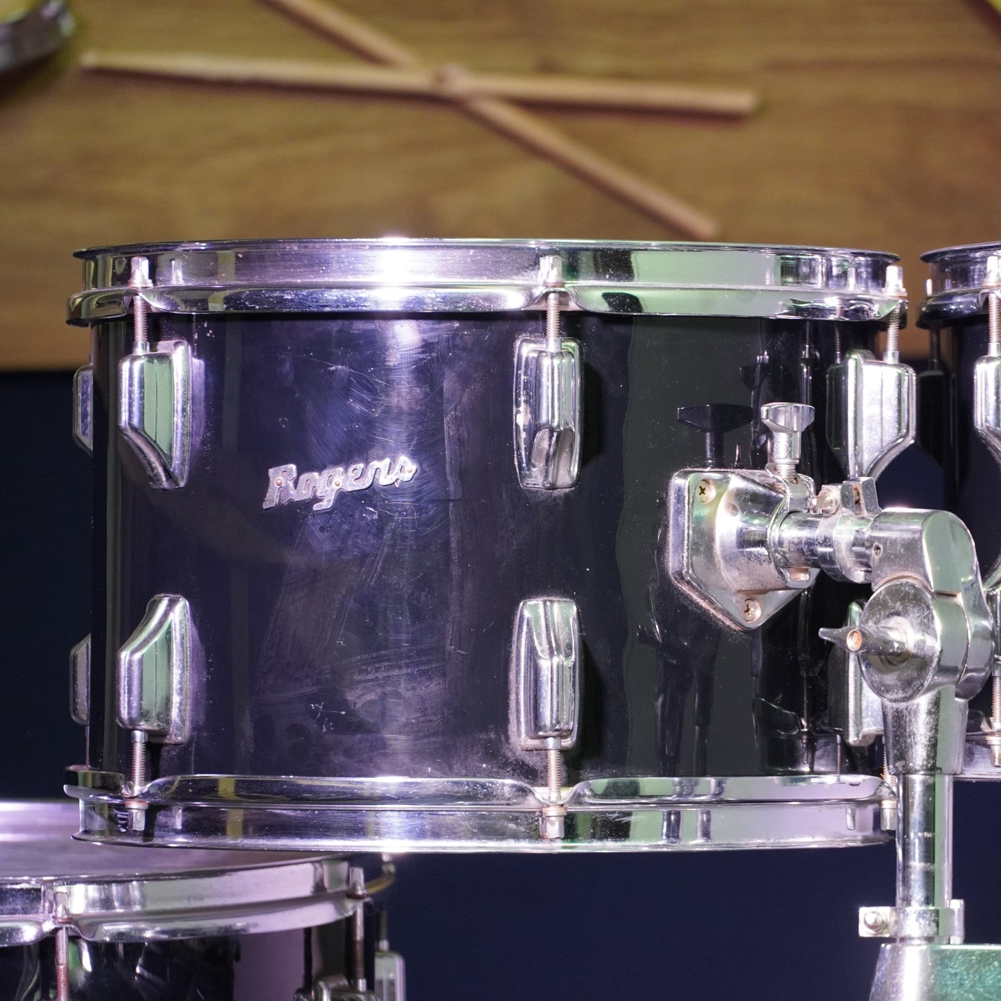 Rogers USA Londoner 1972 Drum Kit in Black (Shell Pack)