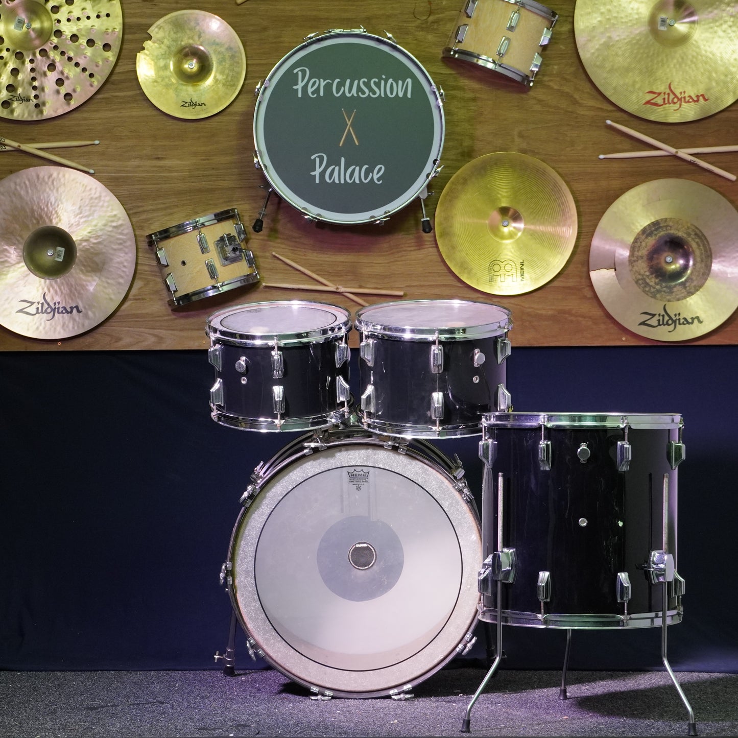 Rogers USA Londoner 1972 Drum Kit in Black (Shell Pack)