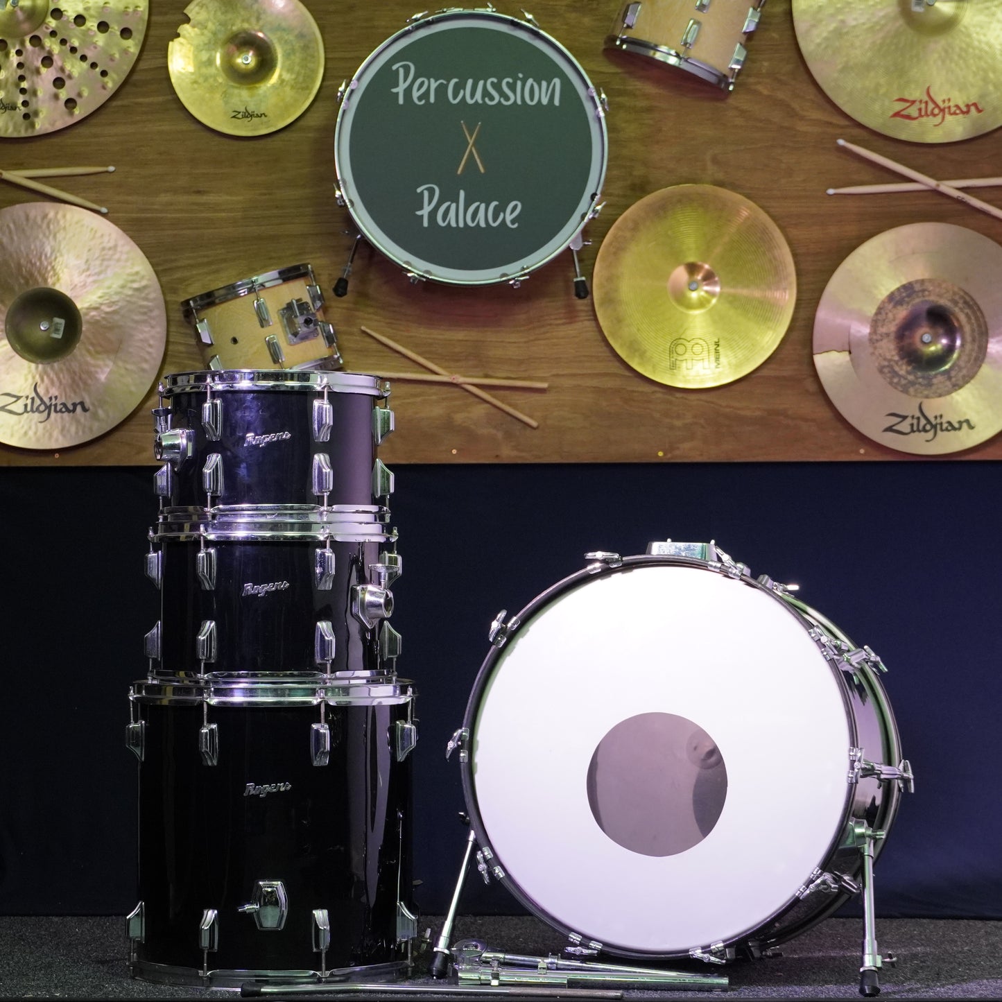 Rogers USA Londoner 1972 Drum Kit in Black (Shell Pack)