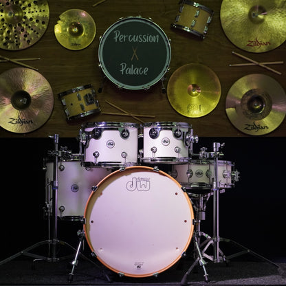 DW Design HVLT Maple Drum Kit in White (Shell Pack)