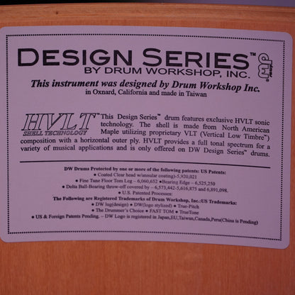 DW Design HVLT Maple Drum Kit in White (Shell Pack)