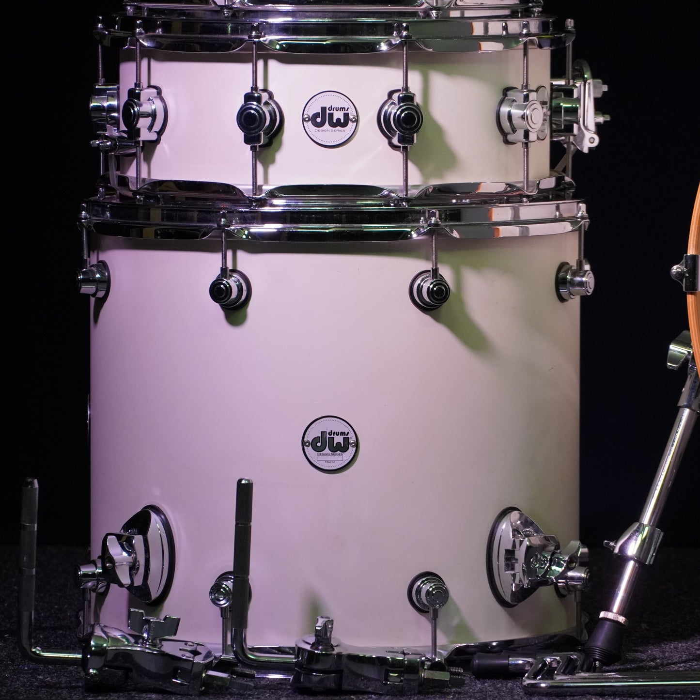 DW Design HVLT Maple Drum Kit in White (Shell Pack)