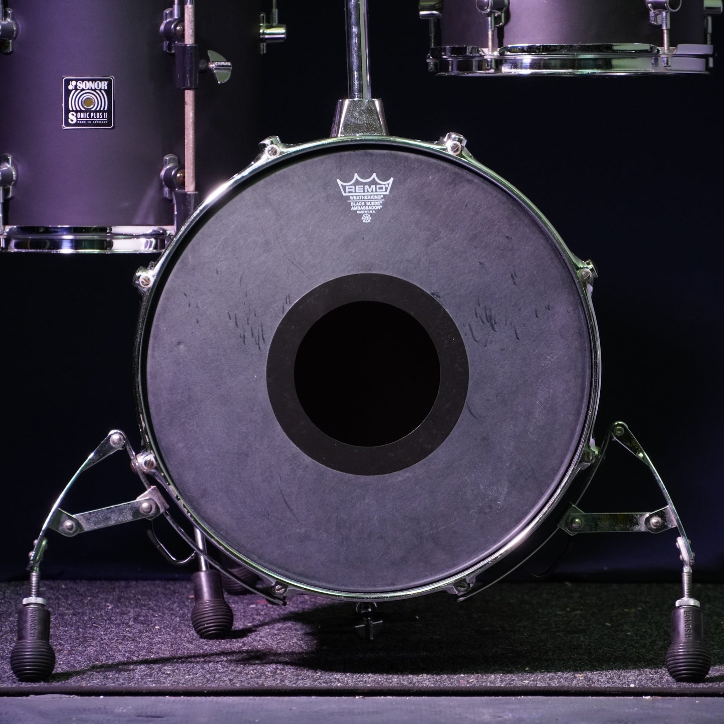 Sonor Sonic Plus II Bop Drum Kit in Matte Black (Shell Pack)