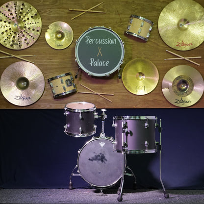 Sonor Sonic Plus II Bop Drum Kit in Matte Black (Shell Pack)