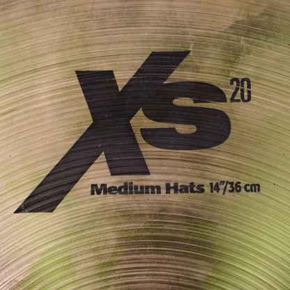 Sabian 14" XS20 Medium Hi-Hat Cymbals