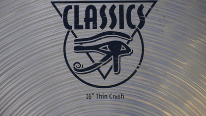 Meinl Classics 16" Thin Crash Cymbal