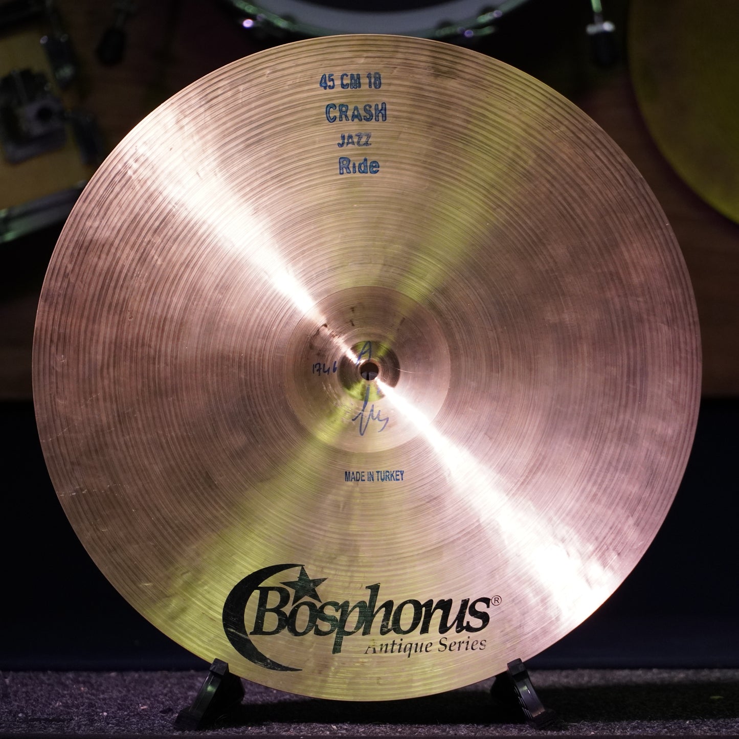 Bosphorus Antique Series 18" Jazz Crash / Ride Cymbal 1746g