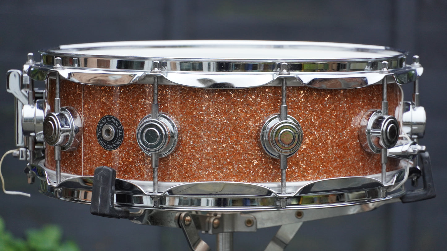 DW Collectors 14"x5" Ten And Six All-Maple Snare Drum in Gold Glass Finish 2008