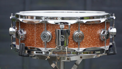 DW Collectors 14"x5" Ten And Six All-Maple Snare Drum in Gold Glass Finish 2008