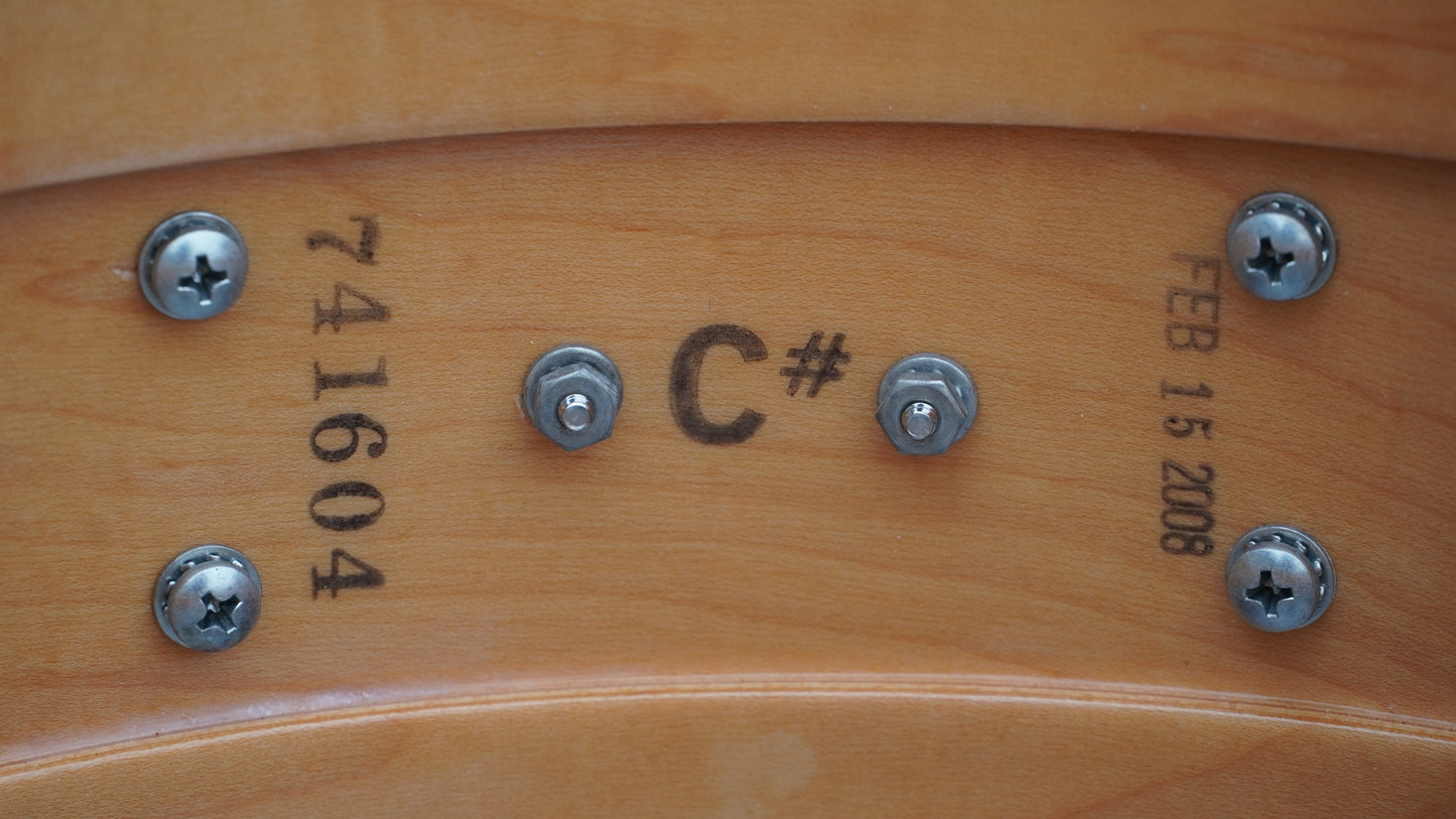 DW Collectors 14"x5" Ten And Six All-Maple Snare Drum in Gold Glass Finish 2008