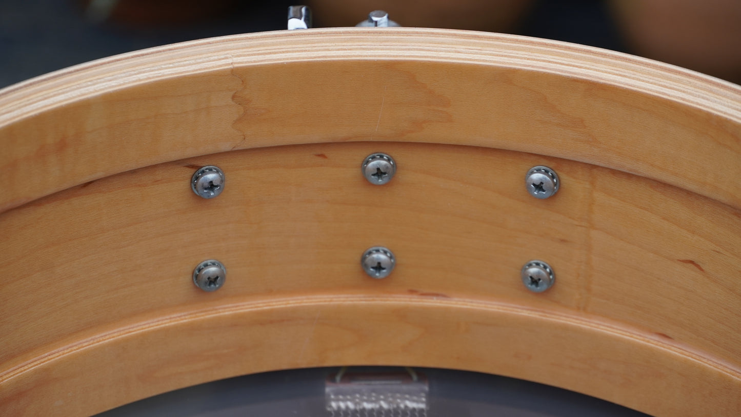 DW Collectors 14"x5" Ten And Six All-Maple Snare Drum in Gold Glass Finish 2008