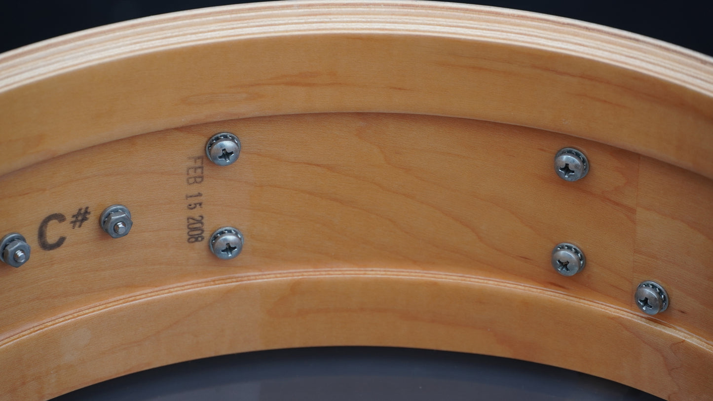 DW Collectors 14"x5" Ten And Six All-Maple Snare Drum in Gold Glass Finish 2008