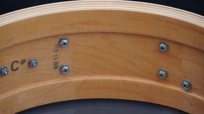 DW Collectors 14"x5" Ten And Six All-Maple Snare Drum in Gold Glass Finish 2008