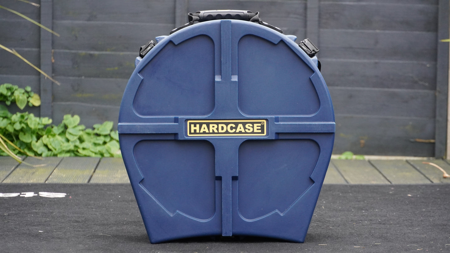 Hardcase HN14SDX Deluxe Snare Drum Case in Dark Blue w/ Spare Drum Head Storage