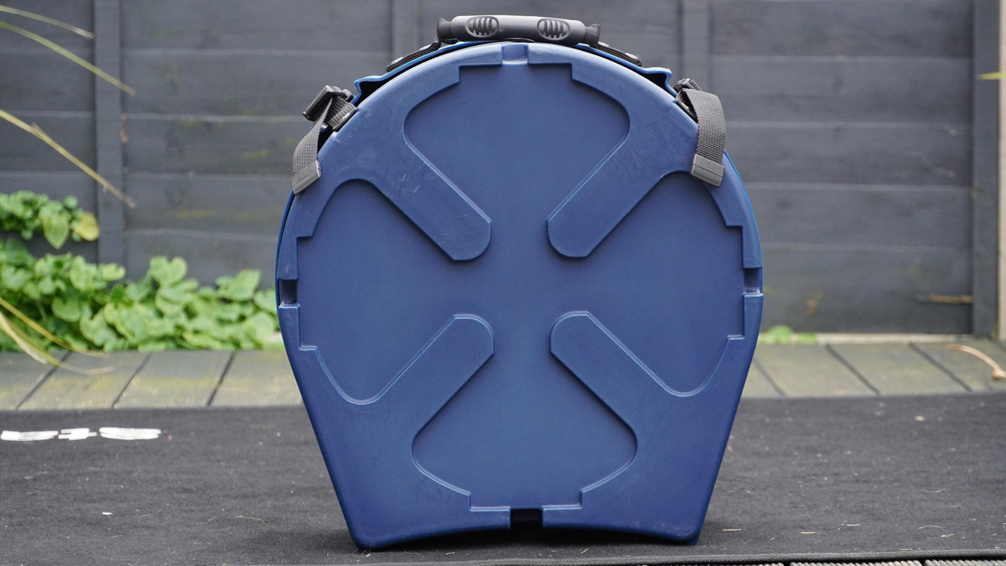 Hardcase HN14SDX Deluxe Snare Drum Case in Dark Blue w/ Spare Drum Head Storage