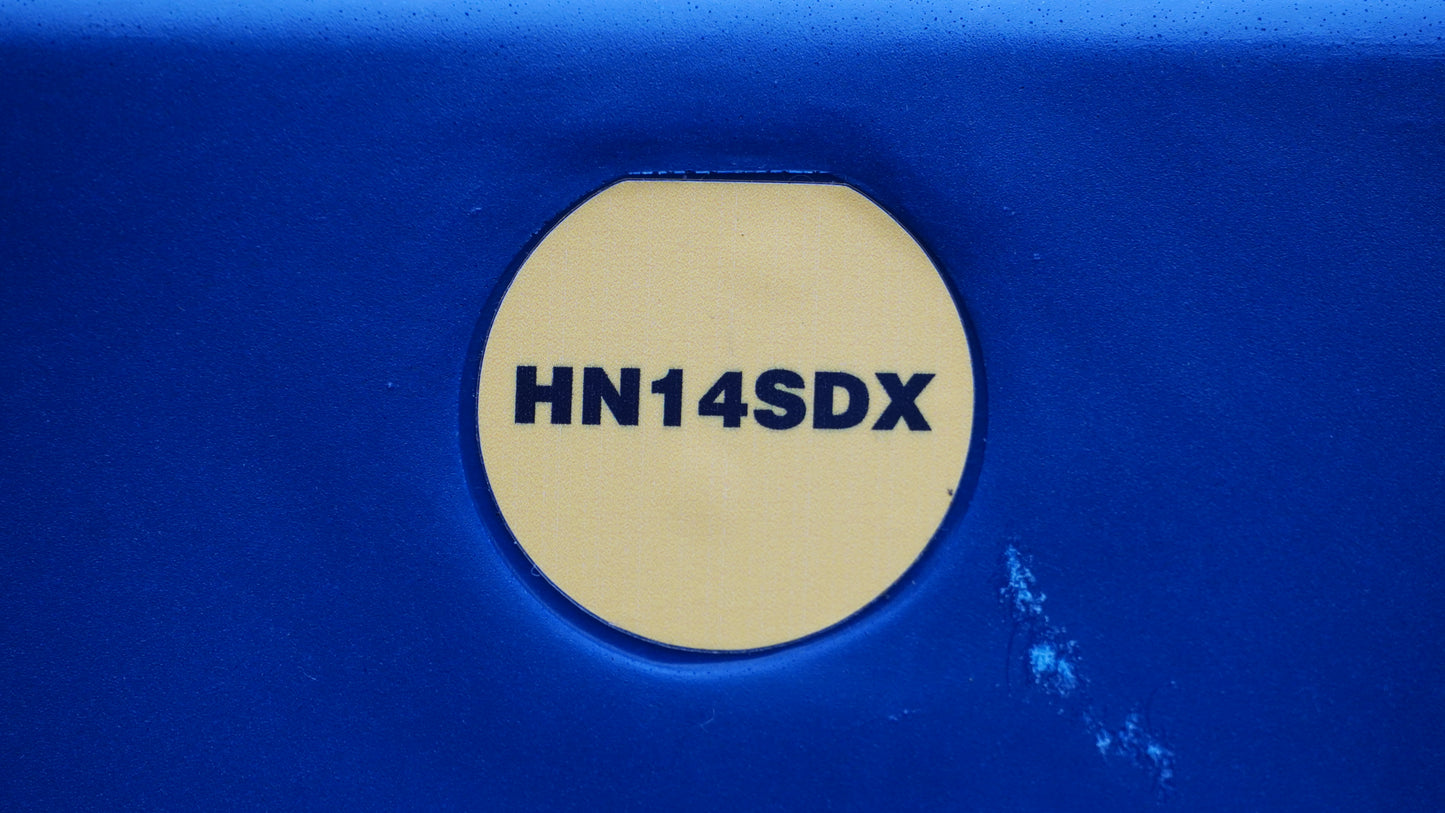 Hardcase HN14SDX Deluxe Snare Drum Case in Dark Blue w/ Spare Drum Head Storage