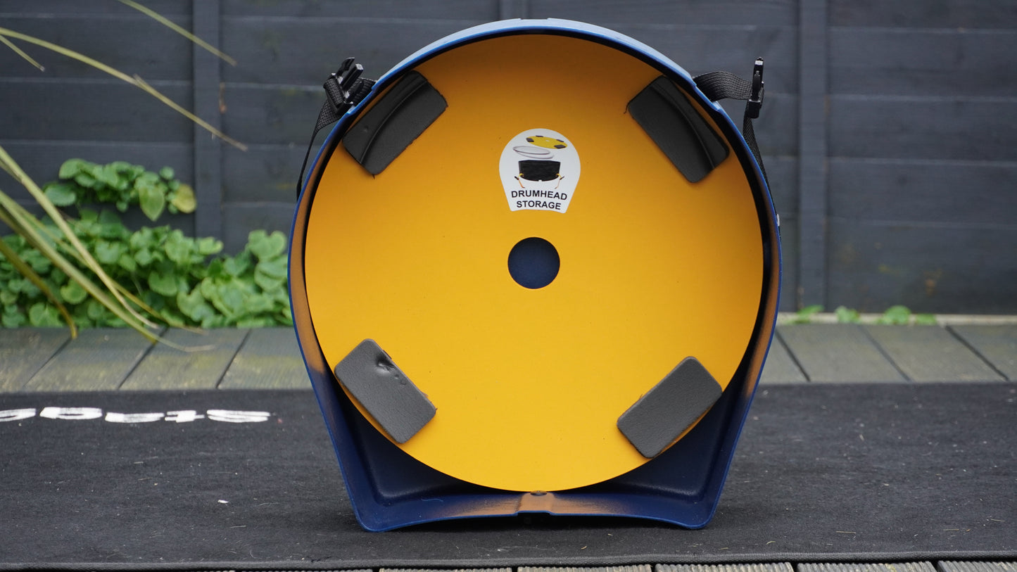 Hardcase HN14SDX Deluxe Snare Drum Case in Dark Blue w/ Spare Drum Head Storage