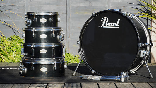 Pearl Rhythm Traveler 5-Piece Shell Pack Drum Kit in Black