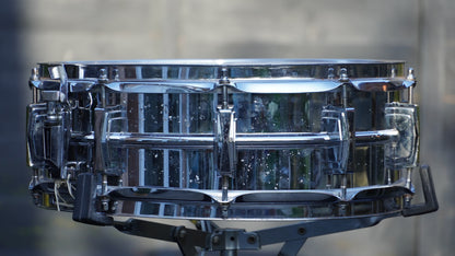 Ludwig LM400 Supraphonic 14"x5" Blue/Olive Badge Aluminium Snare Drum