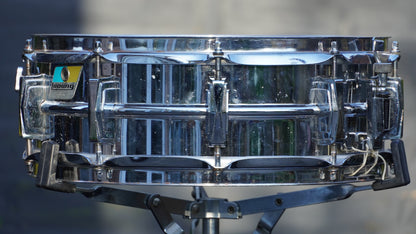 Ludwig LM400 Supraphonic 14"x5" Blue/Olive Badge Aluminium Snare Drum