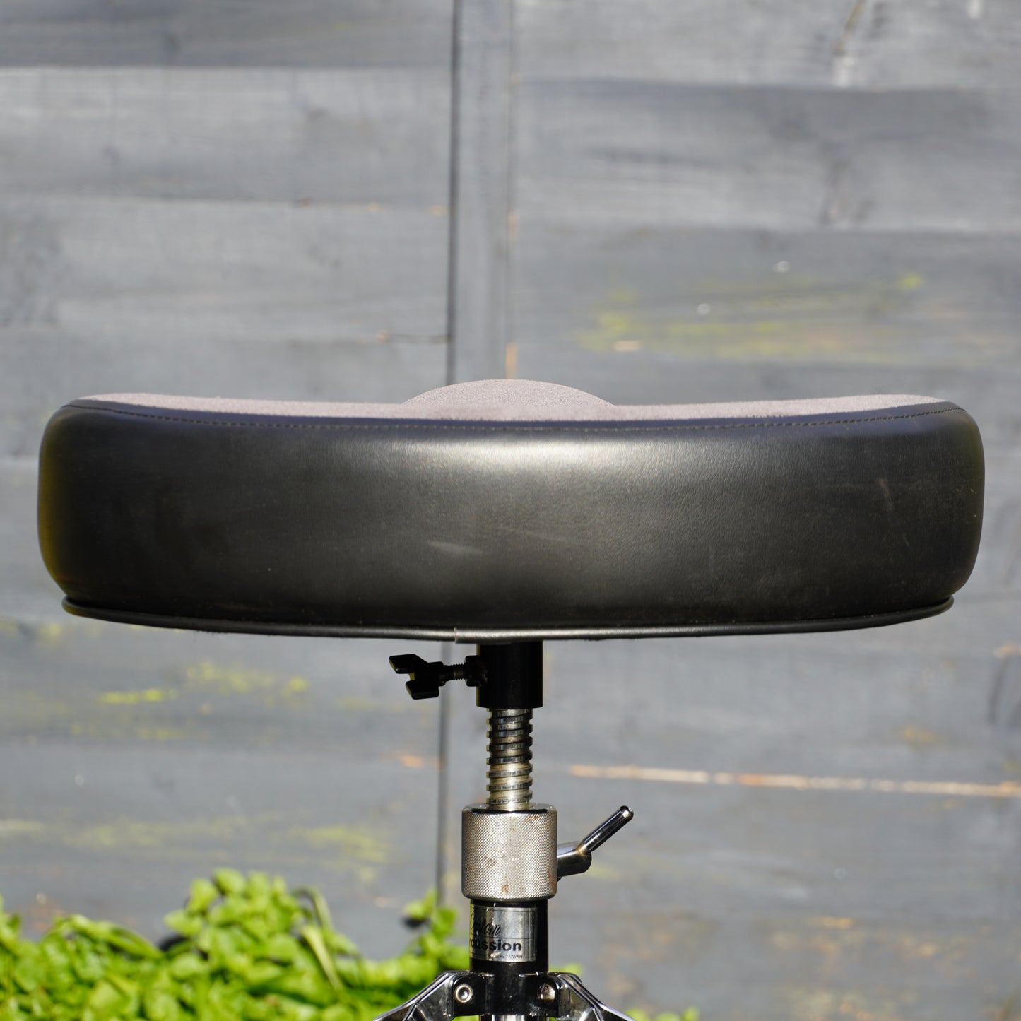 Roc n Soc Saddle Drum Throne in Grey w/ Custom Percussion Base