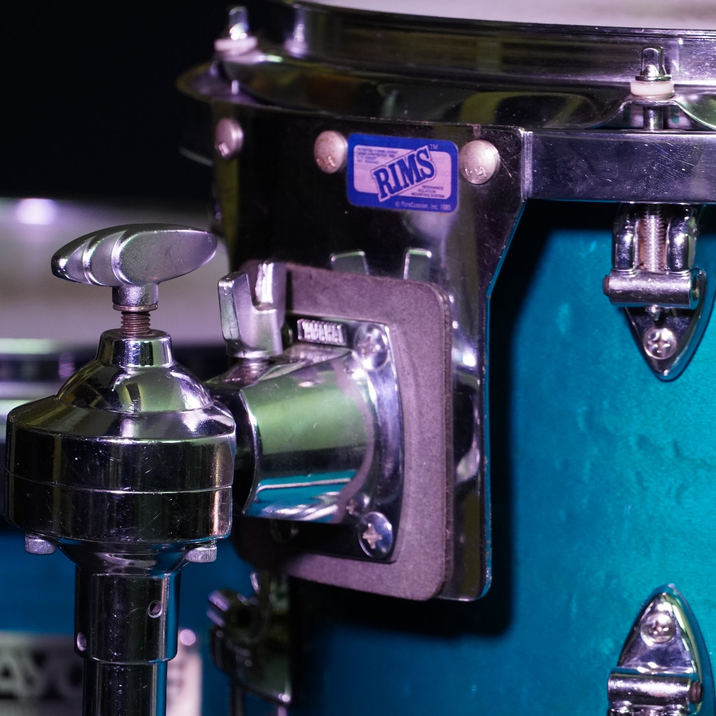 Ayotte (Ray Ayotte Era) Maple Drum Kit in Blue Transparent Lacquer (Shell Pack)