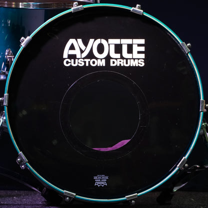 Ayotte (Ray Ayotte Era) Maple Drum Kit in Blue Transparent Lacquer (Shell Pack)