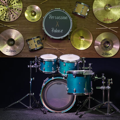 Ayotte (Ray Ayotte Era) Maple Drum Kit in Blue Transparent Lacquer (Shell Pack)