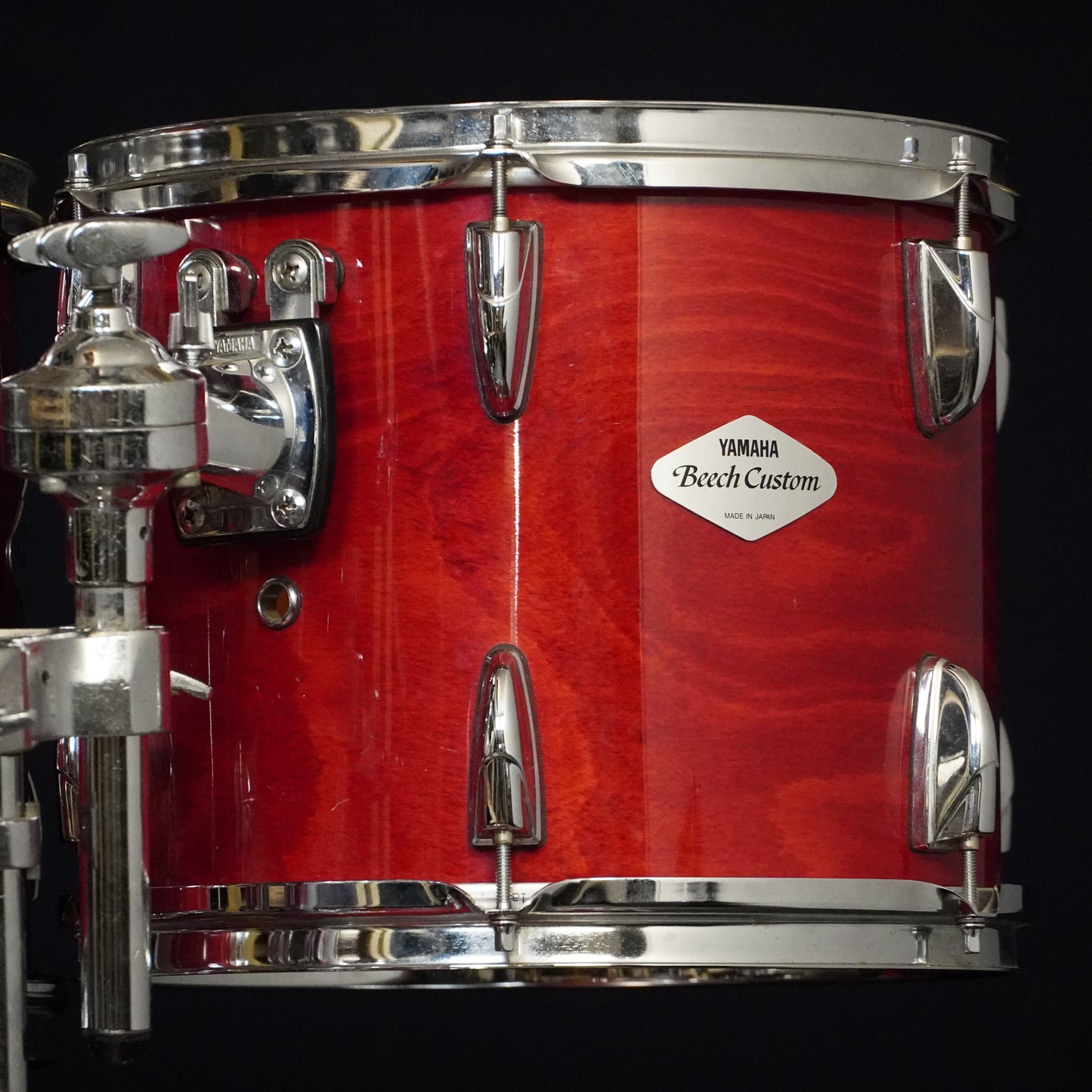 Yamaha Beech Custom Drum Kit in Cherry Red, Made in Japan (Shell Pack)