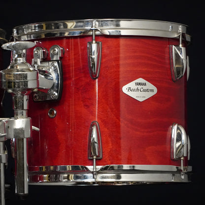 Yamaha Beech Custom Drum Kit in Cherry Red, Made in Japan (Shell Pack)