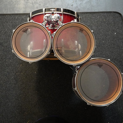 Yamaha Beech Custom Drum Kit in Cherry Red, Made in Japan (Shell Pack)