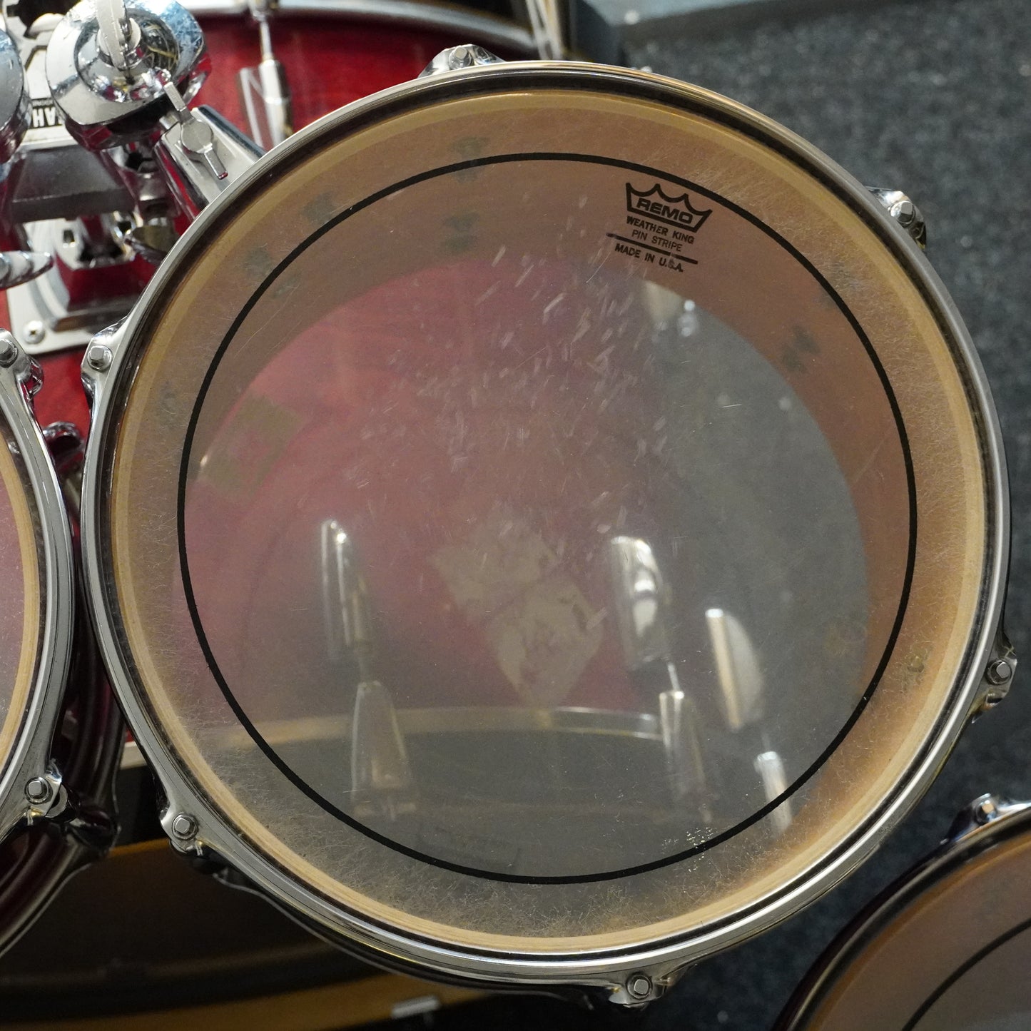 Yamaha Beech Custom Drum Kit in Cherry Red, Made in Japan (Shell Pack)