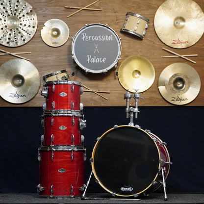 Yamaha Beech Custom Drum Kit in Cherry Red, Made in Japan (Shell Pack)