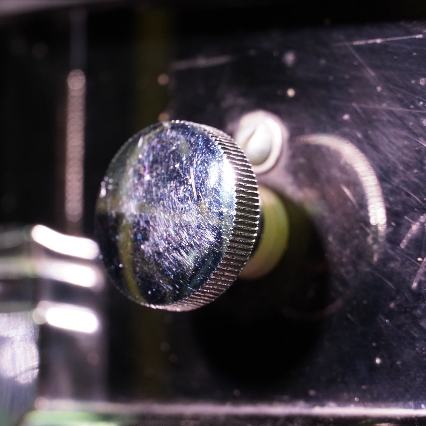 Ludwig No.453 Blue/Olive Badge Engraved Black Beauty Super-Sensitive 14"x6.5" Brass Snare Drum (Serial No. 2077981)