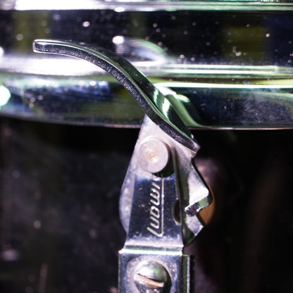 Ludwig No.453 Blue/Olive Badge Engraved Black Beauty Super-Sensitive 14"x6.5" Brass Snare Drum (Serial No. 2077981)