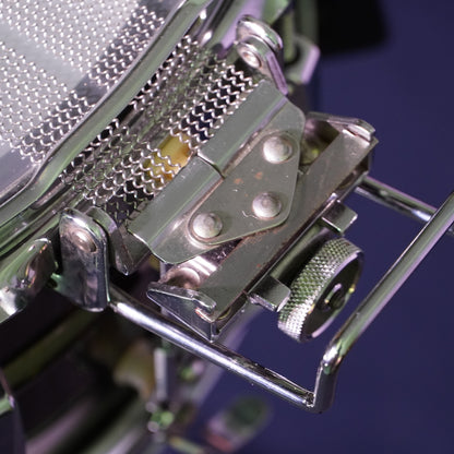 Ludwig No.453 Blue/Olive Badge Engraved Black Beauty Super-Sensitive 14"x6.5" Brass Snare Drum (Serial No. 2077981)