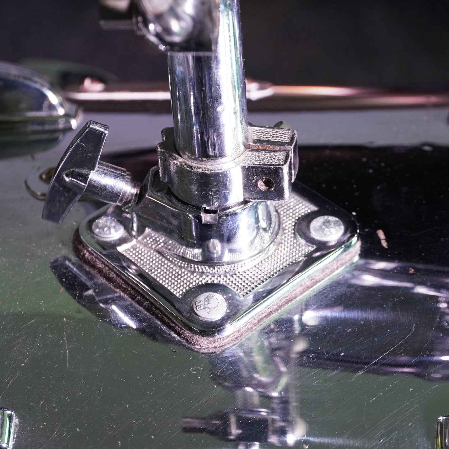 Ludwig 1970's Blue/Olive Badge Chrome Over Wood 3-Ply Drum Kit (Shell Pack)