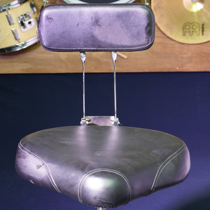 Saddle Drum Throne with Backrest & Spiral Height Adjustment