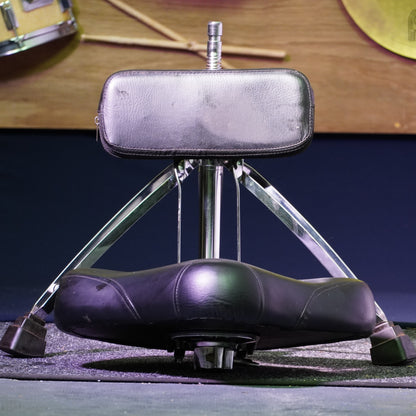 Saddle Drum Throne with Backrest & Spiral Height Adjustment