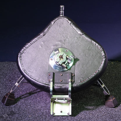 Saddle Drum Throne with Backrest & Spiral Height Adjustment