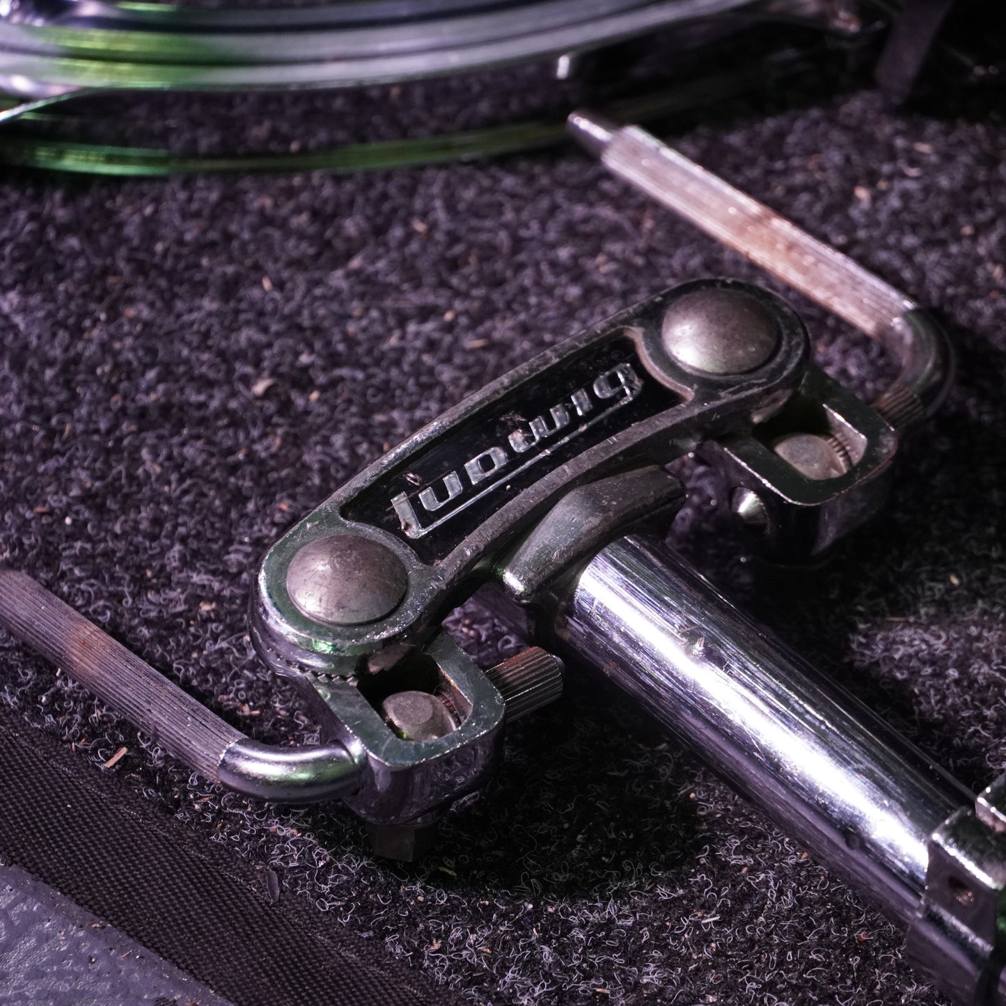 Ludwig 1970's Blue/Olive Badge Chrome Over Wood 3-Ply Drum Kit (Shell Pack)