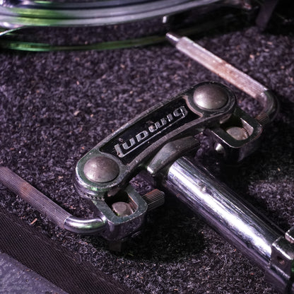 Ludwig 1970's Blue/Olive Badge Chrome Over Wood 3-Ply Drum Kit (Shell Pack)